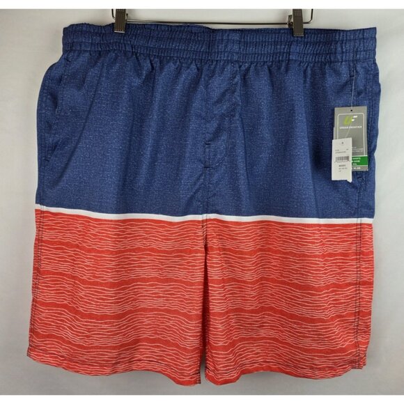Urban Frontier Men's Swim Shorts Size XXL Blue & Orange Swimsuit Swim Shorts - Picture 1 of 8